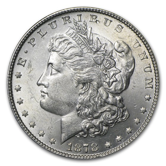 1878 Morgan Dollar 7 Tailfeathers Rev of 78 BU 1878 Morgan Dollar 7 Tailfeathers Rev of 78 BU